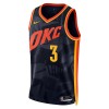 Muške NBA Dres Oklahoma City Thunder Josh Giddey Nike 2023-24 City Edition Crno Swingman